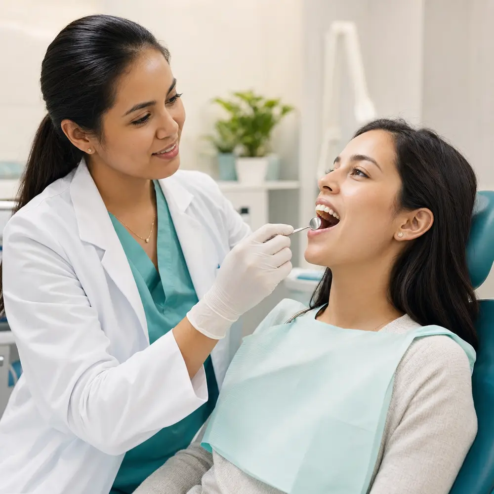 Etapa de evaluación inicial del tratamiento con brackets